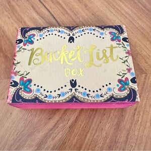 NATURAL LIFE Bucket List Box Wood Notepad Pencil Incl. Gift Inspirational NWT